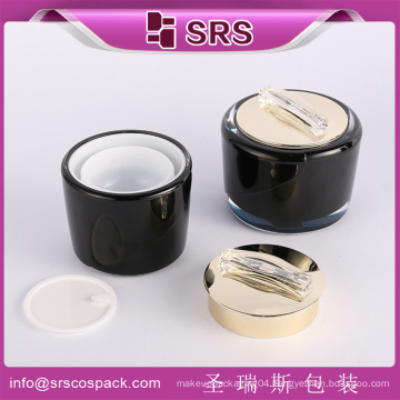 SRS free samples beautiful color Acrylic Cream Jar